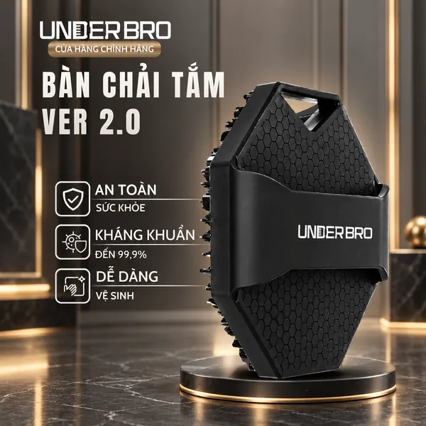 Banner bàn chải tắm silicone Under Bro Ver 2.0